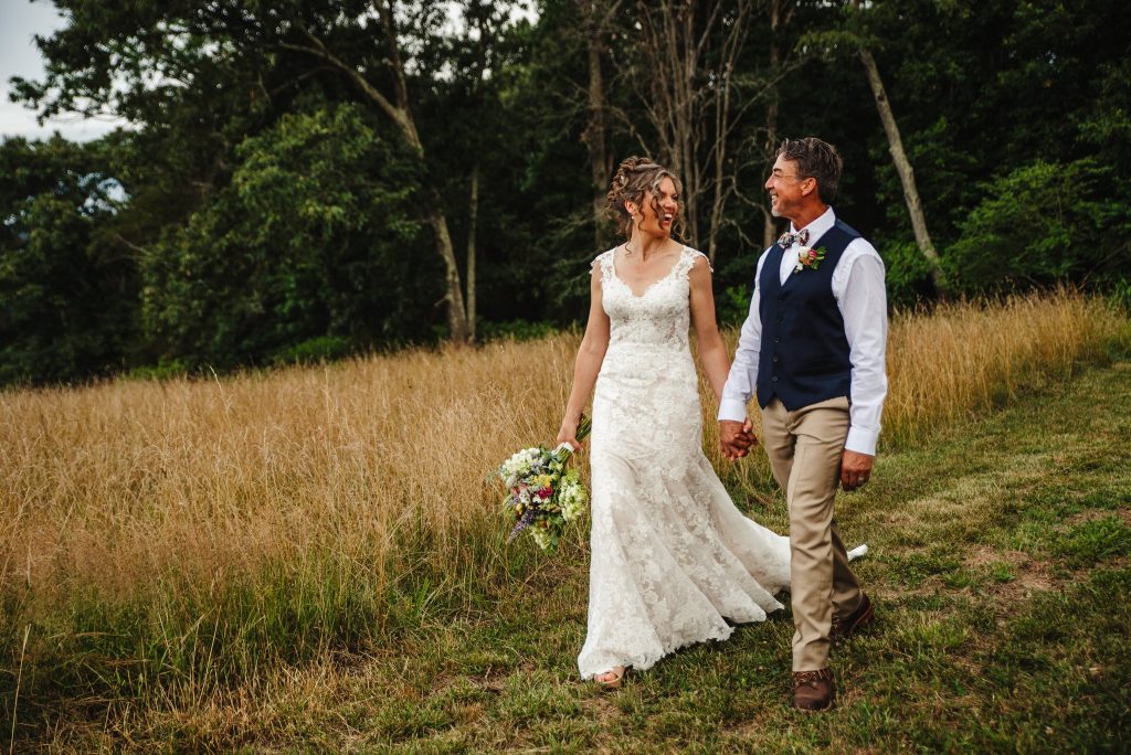 Couple Walk in a field