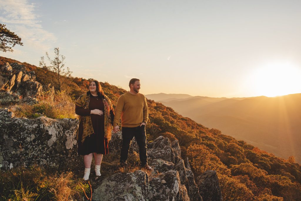 Maternity Photos on the Blue Ridge Parkway