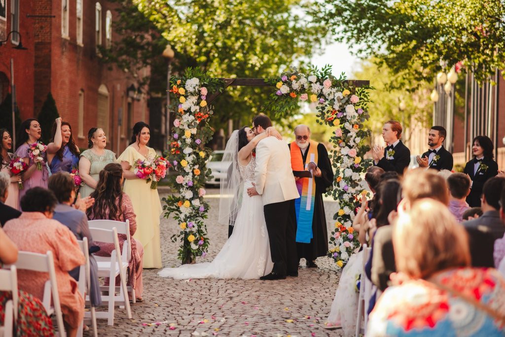 Couple kissing