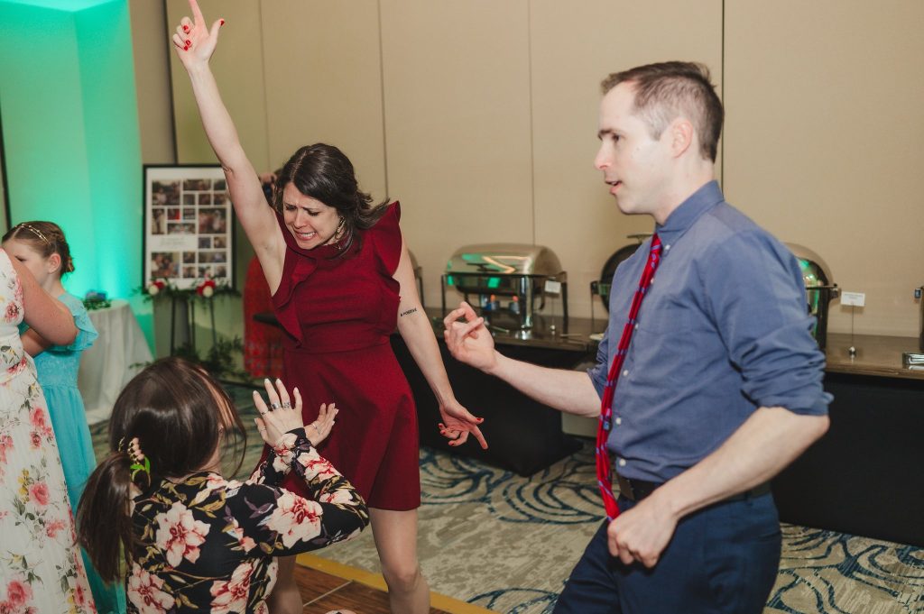 Friends on the dance floor